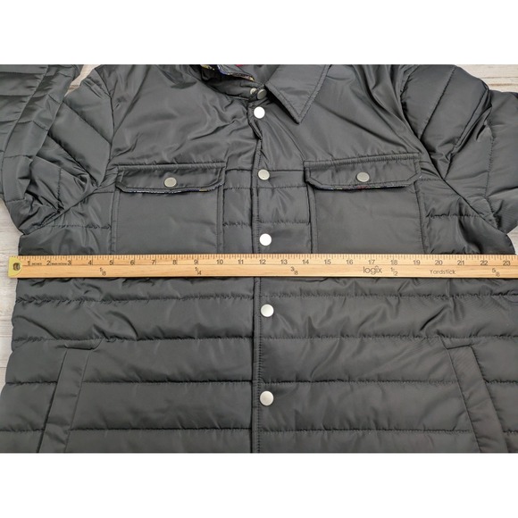 Robert Graham Quilted Field Jacket Size XL Black Men's NWT Snap Button Pockets - Picture 13 of 15